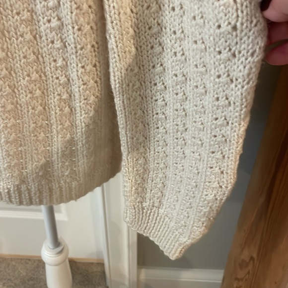 Hand Knit cream cardigan - Picture 3 of 5